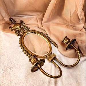 Brass Mirrored Wall Sconce